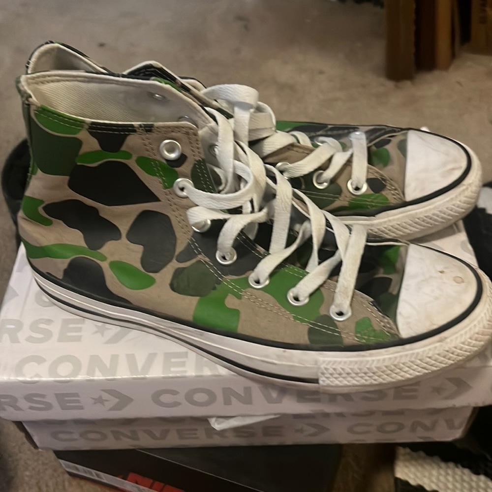 Camo Converse